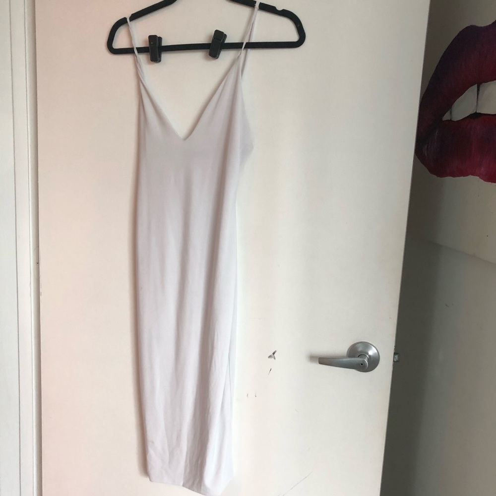 White midi dress / vestido blanco